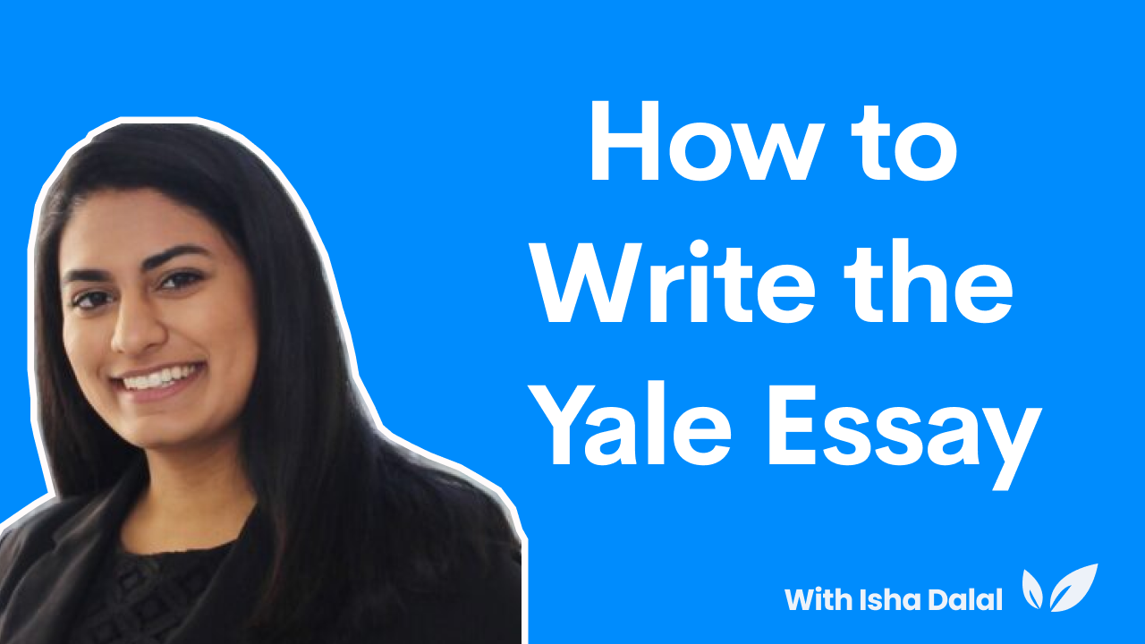 how to write why yale essay